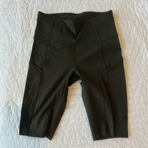 Lululemon Green Biker Shorts, Size 4